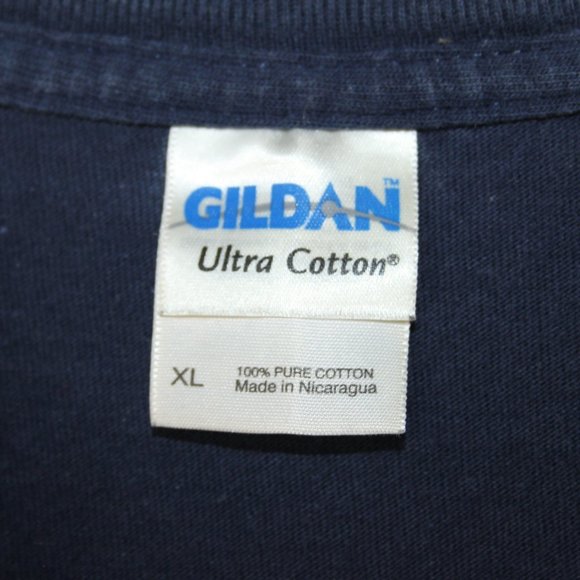 NBA BASKETBALL 2007 LAS VEGAS ALL-STAR TSHIRT SZ XL GILDAN NAVY/YELLOW COTTON - Picture 9 of 12